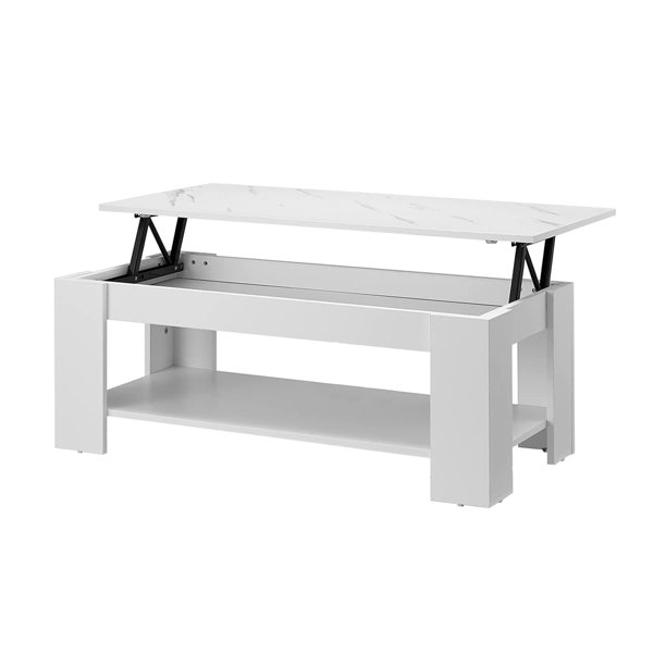 EROMMY Lift Top Pop Up Hidden Compartment Living Room Coffee Table