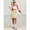 thumbnail image 5 of Pinspark Women' 20" Knee Length Skorts Golf Skirt Tennis Long Skorts Modest Skirts Stretchy Athletic Active Skorts with Pockets, 5 of 6