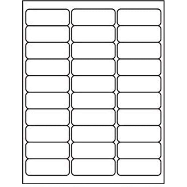 Premium Label Supply White Sticker Labels – 2.625” X 1" – Laser/Inkjet Compatible – (30 Labels/Sheet), 100 Total Sheets - 3000 Adhesive Fba Labels