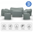thumbnail image 2 of Patio Furniture Cover for Latitude Run 7 Piece Sofa Seating Group, Weather resistant Cover for Outdoor Conversation Set, 2 of 7