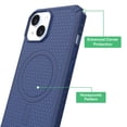 thumbnail image 3 of onn Honeycomb Dual-Layer Phone Case for iPhone 17e / 16e / 15 / 14 / 13, MagSafe Compatible - Blue, 3 of 8