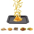 thumbnail image 5 of Small Baking Sheet Nonstick 9.45 X 7.09 Inch Inner 7.5x6 8 Inch Mini Cookie Tray Toaster Conventional Oven Pan No Warp No Rust Magnetic Bakeware for 1 to 2 person 2 Pack, 5 of 7
