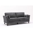 thumbnail image 3 of Pemberly Row Gray Woven Fabric Sofa Loveseat Living Room Set, 3 of 9