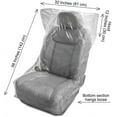 100 Pieces Disposable Seat Covers, Car Disposable Universal Plastic