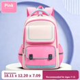 thumbnail image 3 of WAYUTE Backpack for Kids Color Block Back to School Backpack Lightweight Breathable Padded Straps Large Capacity Elementary Bookbag Casual Outdoor Travel, 3 of 3