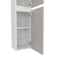 thumbnail image 6 of Generic Bathroom Cabinet - 2 Door, 4 Shelf, White - 43.3"H x 9.8"W x 8.4"D - Storage Cabinet, 6 of 6