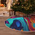 thumbnail image 5 of Sikiie Colorful Abstract Swirls Christmas Tree Skirt, Christmas Tree Decorations, Christmas Decor, Tree Mat Decoration(30-48IN)-30", 5 of 6