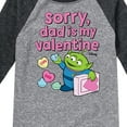 thumbnail image 3 of Toy Story - Sorry Dad My Valentine - Toddler And Youth Raglan Graphic T-Shirt, 3 of 5