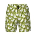 thumbnail image 4 of Lsque Mens Swim Trunks Funny Chicken Pattern - Bathing Suit Compression Liner - Beach Swim Shorts Swimwear - (S-3XL) - Stretch Quick Dry -X-Large, 4 of 9