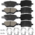 thumbnail image 2 of 8 PCS Front Rear Ceramic Brake Pads w/Hardware Fits for Chevrolet Cobalt Malibu, Pontiac G5 G6, Saturn Aura Low Dust Brake Pad, 2 of 6