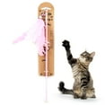 thumbnail image 1 of Cat Teaser Wand Creative Funny Interactive Cat Feather Toy Cat Training Toy, 1 of 7