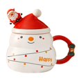 thumbnail image 1 of Taza de café navideña, taza de agua, jugo, vajilla duradera, Taza de cerámica para té, taza de la mañana de Navidad para cocina, cafetería, oficina, BLESIY Taza de café, 1 of 8