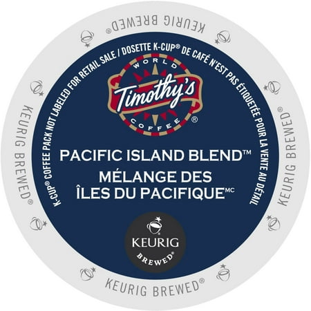 Timothy's Pacific Island Blend, K-Cup Portion Pack for Keurig Brewers (96 Count) (4x16oz)