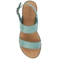 thumbnail image 5 of Journee Womens Wide Width Lavine Multi Strap Flat Sandals, 5 of 10