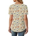 thumbnail image 6 of Bogo Women'S Boho Floral Print Ladies Trendy Summer Tops Y2K Cute T Shirts For Women Graphic Womens Blouses Short Sleeve Dressy Casual, 6 of 6