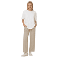 thumbnail image 4 of Pdbokew Women's High Waisted Wide Leg Pants Casual Pants with Adjustable Drawstring Waist Khaki M, 4 of 8