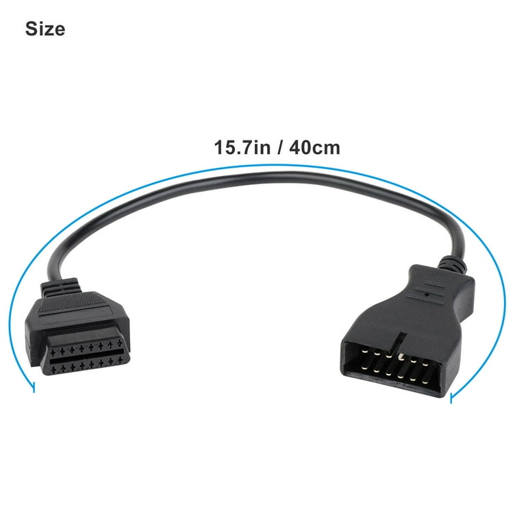 16 Pins OBD2 Stekker Mannetje - 16 Open Eindkabels Verloopkabel 100 cm
