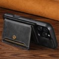 thumbnail image 6 of For iPhone 18 Pro Max 6.9" 2 in 1 Detachable Back Cover Wallet Case, With Card Holder Leather Pocket Slim Phone Case,Black,For iPhone 18 Pro Max, 6 of 6