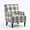 Antique, variant on Peispie High Back Upholstered Accent Chair, Linen Fabric Armchair with Solid Wood Legs, Modern Lounge Chair for Living Room Bedroom, Antique Grey