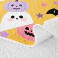 thumbnail image 5 of Manfei Magic Halloween Theme Twin Quilt Set,Ghost And Bat Twin Coverlet Set,2pcs,1 Bedspread and 1 Pillowcase, 5 of 7