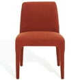 thumbnail image 3 of Safavieh Derrick Modern Wood Dining Side Chairs, Rust Orange (Set of 2), 3 of 8