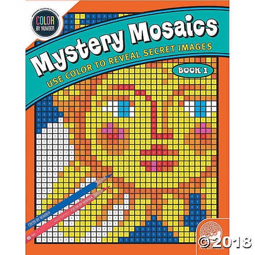 Color By Number Mystery Mosaics: Book 1 - Coloring Books - 1 Piece