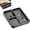 Black, variant on Magnetic Screw Organizer Tray - Screw Holder for RC Models, Electronics, Phone Repair, Small Tool Tray Parts Holder for Screws, Sockets, Bolts, Pins, 3-Compartment Parts Storage with Medium Magnet