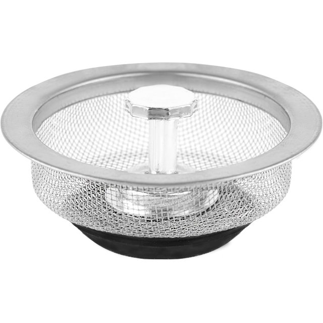 PinesC Sink Strainer - Kitchen Sink Strainer Stopper Filter, Plug - Stainless Steel Kitchen Sink Drain Strainer - Catcher Drain Basket for Food Garbage Disposal
