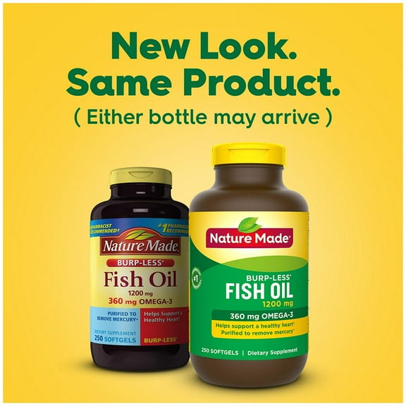 Nature Made Fish Oil Softgels, 1200 Mg, 250 Ct