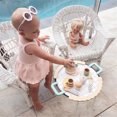 thumbnail image 3 of Xingqing 2PCS Infant Baby Girl Sleeveless Square Neck Plain Dress Solid Color Shorts, 3 of 5