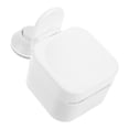 thumbnail image 2 of Dispensador de jabón líquido para baño con ventosa de pared, sin rastro (blanco), 2 of 6