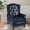 Blue, variant on Wingback Recliner Chair, Push Back Arm Chair with Heat and Massage, PU Leather Single Sofa for Home, Living Room, Office, Bedroom