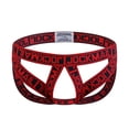 thumbnail image 2 of HKEJIAOI Mens Jockstrap G-String O-Ring Stretch Underwear for Men Low Rise Underpants, Red S, 2 of 3