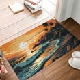 thumbnail image 4 of Pofeuu Serene Ocean Sunset Print Flannel Doormats Rug16"x24"Rug Washable Doormats Indoor Outdoor Rugs for Layered Front Door Mats, Porch, Kitchen, Entryway, 4 of 7