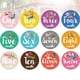 thumbnail image 3 of 12pcs Floral Baby Girl Milestone Stickers 12 Monthly Photo Picture Props for Baby Shower Gift, 3 of 4