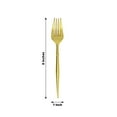 thumbnail image 3 of Efavormart 24 Pack | 8" Gold Heavy Duty Plastic Forks, Disposable Premium Plastic Silverware, 3 of 11