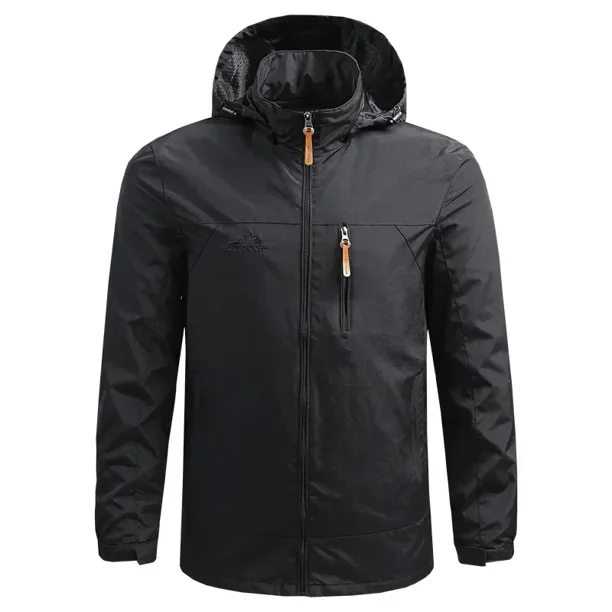 Chaqueta impermeable de senderismo para hombre, nueva chaqueta deportiva informal de otoño con capucha desmontable, para campo, escalada, viajes, cortavientos fino
