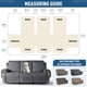 thumbnail image 5 of Funda para Sofá Reclinable TAOCOCO 100% Impermeable Gris para 3 Plazas, 5 of 6