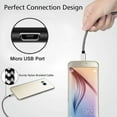 thumbnail image 3 of 3 Pack Micro Android Usb Cable Extra long charging cable Nylon braided high-speed durable fast charging Usb charger Android Cable Suitable for all Android phones Samsung Galaxy, 10ft, 3 of 5
