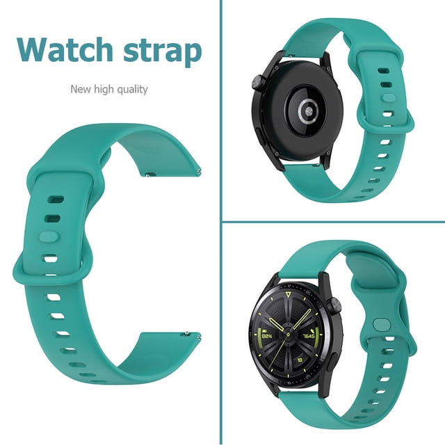 Correa de reloj de 22 mm para pulsera deportiva Huawei GT3 GT2 (verde oscuro)