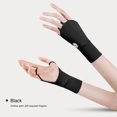 thumbnail image 3 of Guantes Mujer Medio Golf Elásticos Deportes para Práctica Al Aire Libre Negro, 3 of 5