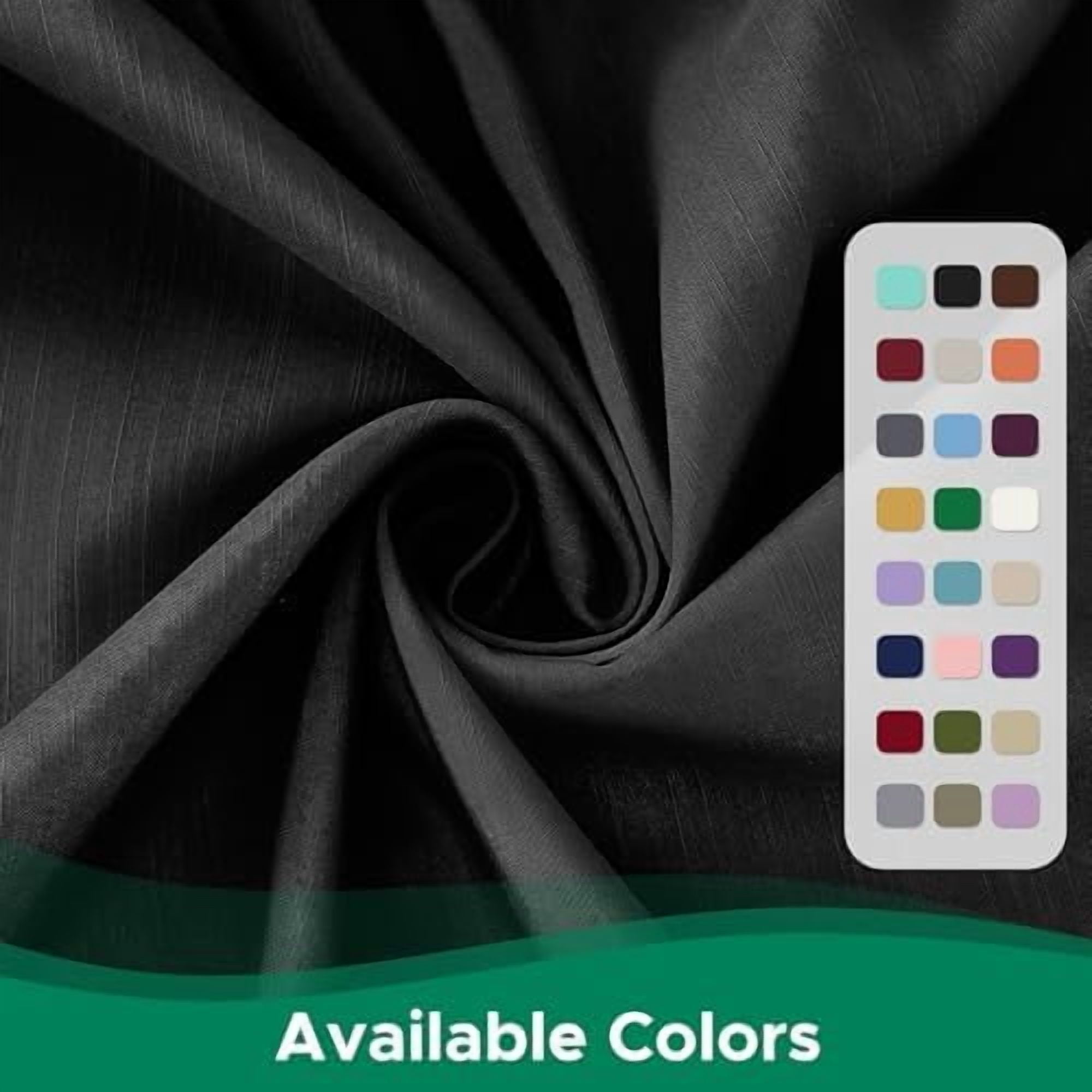 Wrap Around Bed Skirts for Queen Beds 17" Long Drop, Black Adjustable Elastic Dust Ruffles Easy Fit Wrinkle & Fade Resistant Silky Luxurious Fabric Solid Machine Washable