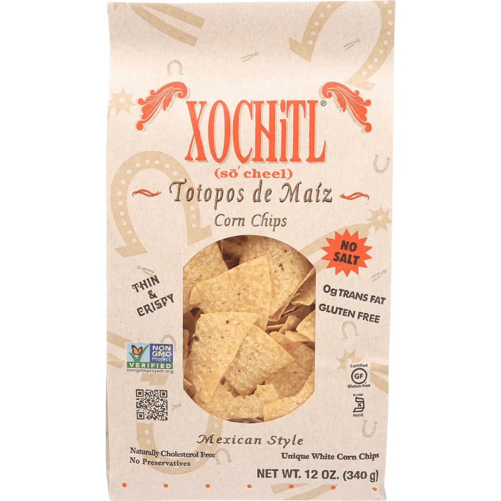 Xochitl The Dipper White Corn Tortilla Chips Sea Salt Non GMO, 12oz