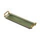 thumbnail image 4 of Bandeja rectangular para servir, bandeja para joyas con asas, bandeja para tazas, bandejas para mesa de té, bandeja para tocador Verde, 4 of 9