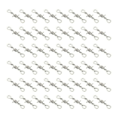 

NUOLUX 60Pcs DIY Bracelet Charms Bracelet Necklace Accessories Jewelry Making Tool