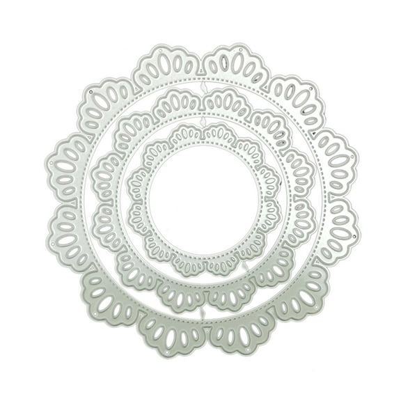 Necvior Nesting Circle Cutting Dies Round Die Cuts Embossing Stencils for Card Making DIY Scrapbooking Album Paper Craft Decor