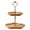 A, variant on Tiered Tray Stand, Rustic Wooden Two Tier Decorative Tray with Metal Handle, Farmhouse 2 Tier Serving Tray, Round Cake Cupcake Stand for Coffee Bar Home Party Christmas Tiered Tray Decor