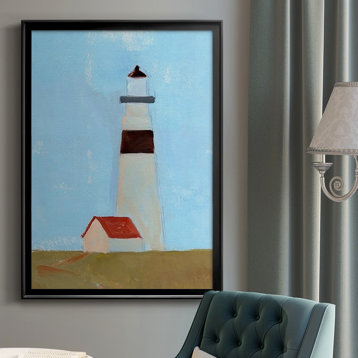 Lookout Point II Premium Framed Print, in Gold, Black, or Silver - Ready to Hang