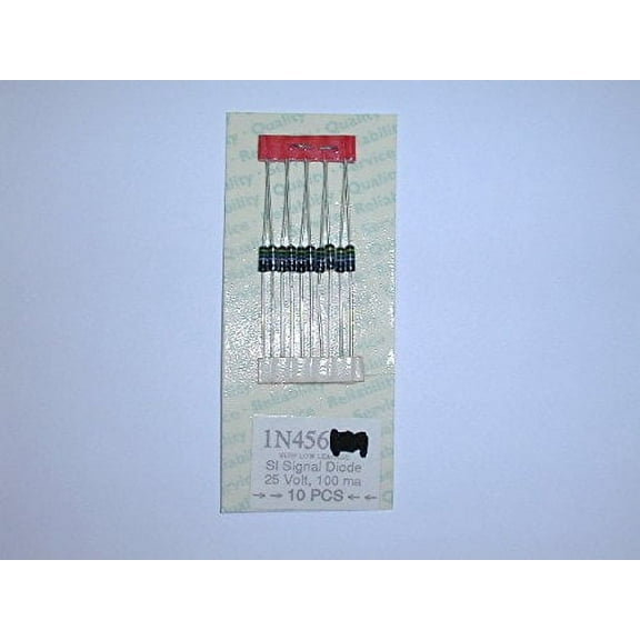 1N456 SI Signal Diode 25V 100mA Very Low Leakage (10 pack) - 1N456