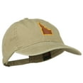 thumbnail image 5 of Idaho State Map Embroidered Washed Cotton Cap - Khaki OSFM, 5 of 5